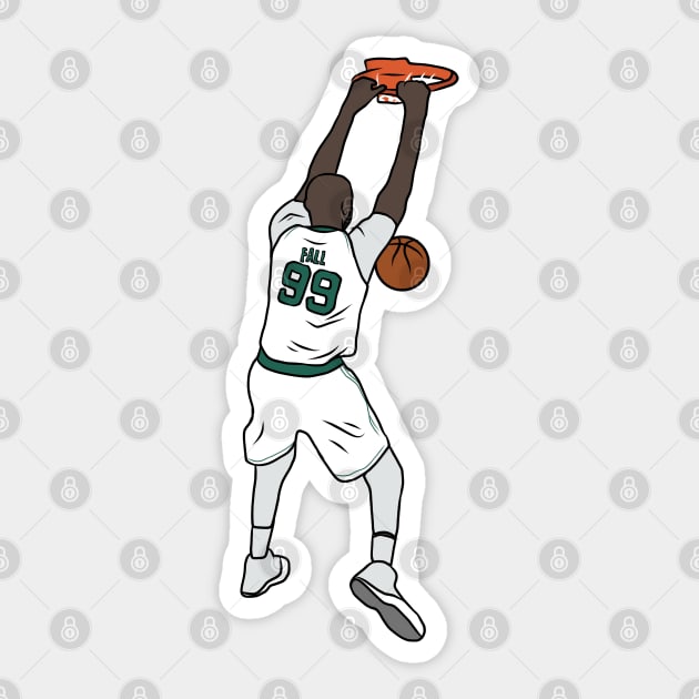 Tacko Fall Dunk Sticker by rattraptees